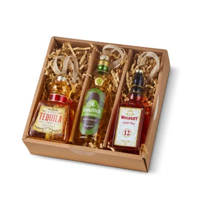 Raz Imports Boxed Set Of 4 Spirits Ornaments In Multi