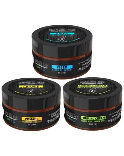 Razor Md Unisex 12oz Hair Styling Gift Set - Fiber In Black
