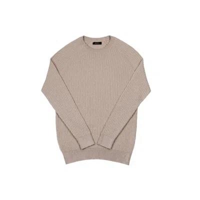 Rbasics Men's Neutrals Pima Cotton Knit Sweater – Sand