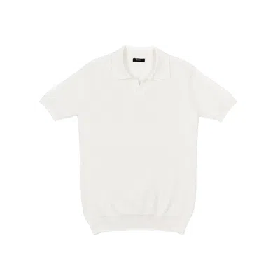 Rbasics Men's Organic Cotton Knit Polo – Off-white