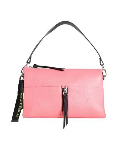 Rǝbelle Woman Handbag Coral Size - Cow Leather In Red