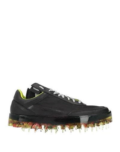 Rbrsl Rubber Soul Man Sneakers Black Size 10 Leather, Textile Fibers