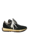 Rbrsl Rubber Soul Man Sneakers Black Size 11 Soft Leather, Textile Fibers