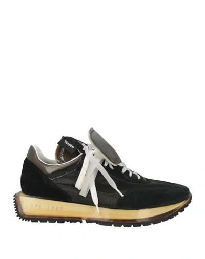 Rbrsl Rubber Soul Man Sneakers Black Size 11 Soft Leather, Textile Fibers