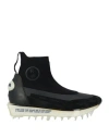 Rbrsl Rubber Soul Man Sneakers Black Size 9 Leather, Textile Fibers In Black
