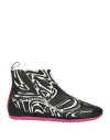 Rbrsl Rubber Soul Woman Sneakers Black Size 10 Textile Fibers, Rubber