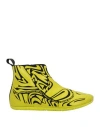 RBRSL RUBBER SOUL RBRSL RUBBER SOUL WOMAN SNEAKERS LIME GREEN SIZE 10 TEXTILE FIBERS, RUBBER