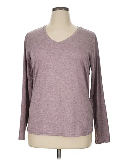 Pre-owned Rbx 3/4 Sleeve T-shirt In Burgundy