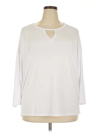 Pre-owned Rbx 3/4 Sleeve T-shirt In Ivory