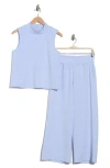 Rbx Heather Scuba Tank & Shorts Set In Blue