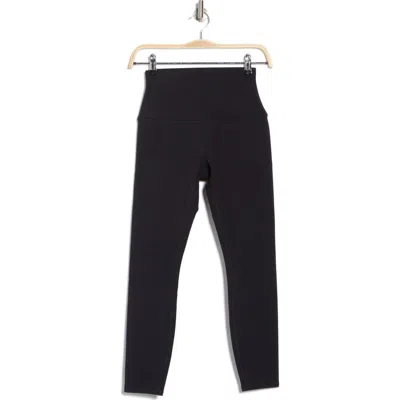Rbx High Waist Peached Ankle Leggings In Black