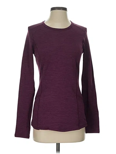Pre-owned Rbx Long Sleeve Top Burgundy Crew Neck Tops