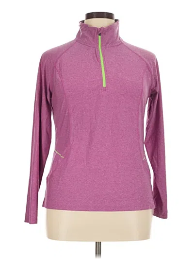 Pre-owned Rbx Long Sleeve Top Purple Turtleneck Tops