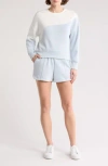 Rbx Neoair Colorblock Crewneck Sweatshirt & Shorts Set In Multi