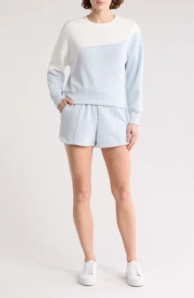 Rbx Neoair Colorblock Crewneck Sweatshirt & Shorts Set In Multi