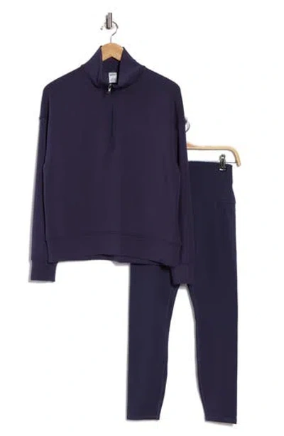 Rbx Scuba Quarter Zip Pullover & Ankle Leggings Set