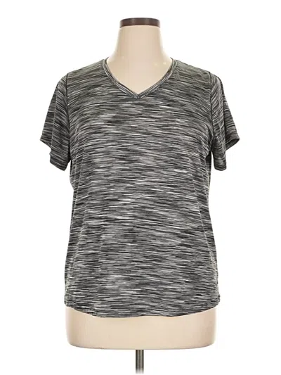 Pre-owned Rbx Short Sleeve Top Gray V Neck Tops