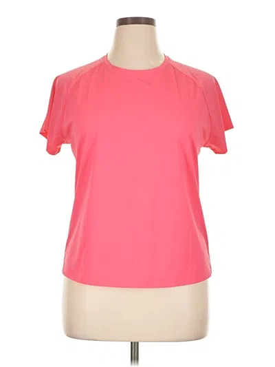 Pre-owned Rbx Short Sleeve Top Pink Keyhole Neckline Tops