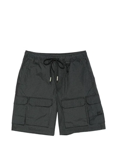 Rc Outdoor Supply Check-pattern Shorts In Black