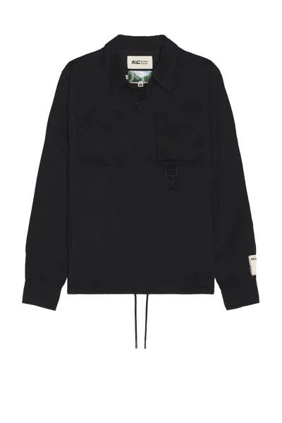 Rc Outdoor Supply Cotton Cargo Pullover Shirt In Black