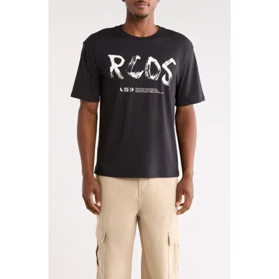 Rc Outdoor Supply Etching Cotton Graphic T-shirt In Black
