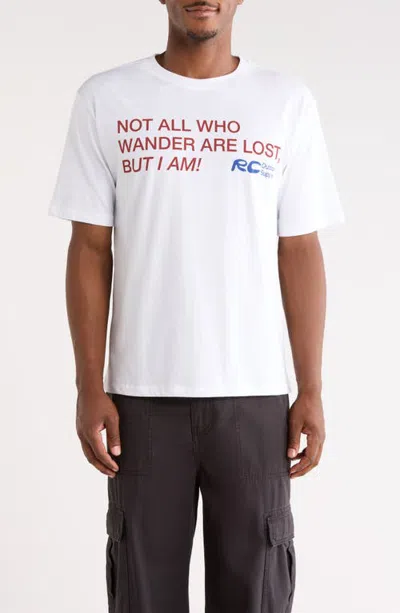 Rc Outdoor Supply Lost Cotton Graphic T-shirt In White