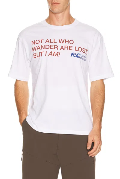Rc Outdoor Supply Lost Tee Shirt In White