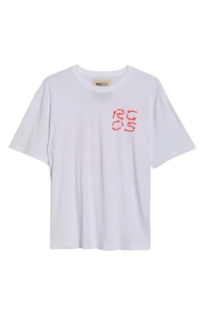 Rc Outdoor Supply Paint Stroke Graphic Cotton T-shirt In White
