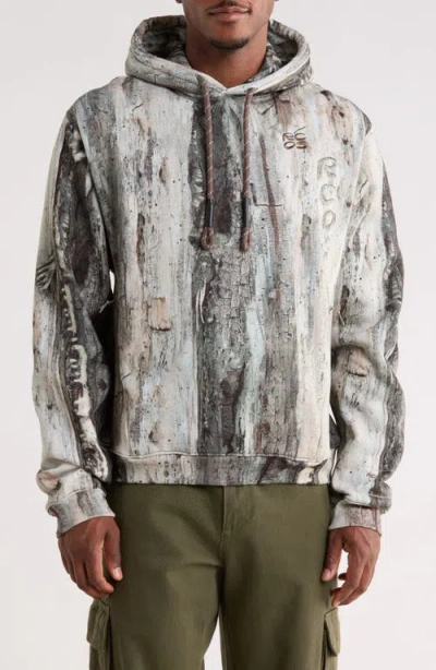 Rc Outdoor Supply Treebark Camo Stack Logo Hoodie In Gray
