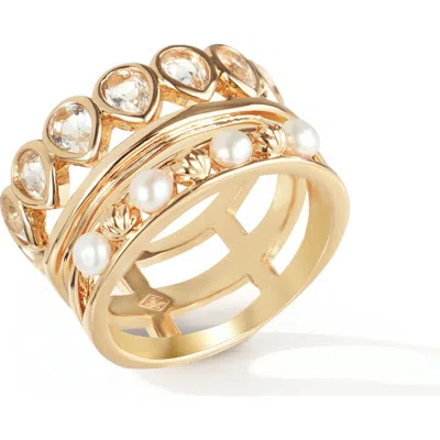 Rc Retro Chic Aeolian Echo Ring In Gold
