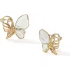 Rc Retro Chic Butterfly Serenade Earrings In Gold