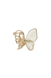 Rc Retro Chic Butterfly Serenade Ring In Gold