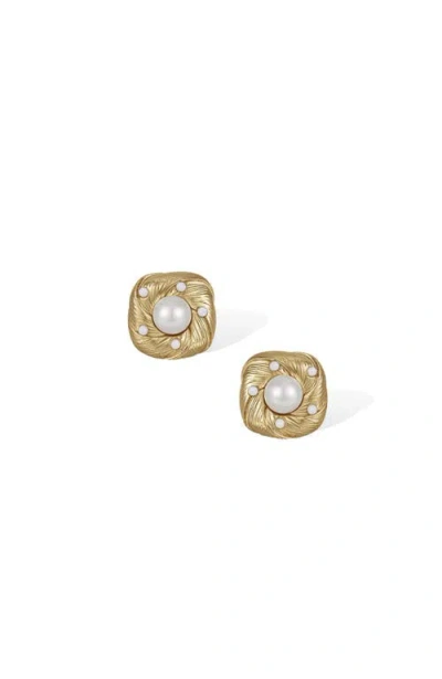 Rc Retro Chic Canary Ear Stud In Gold