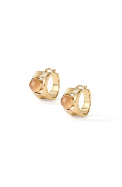 Rc Retro Chic Dawn Light Hoop Earrings In Gold