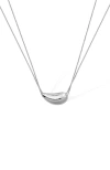 Rc Retro Chic Drop Necklace In Silver