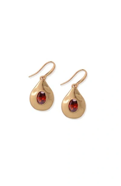 Rc Retro Chic Fig Hook Earrings In Gold