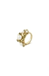 Rc Retro Chic Garden Blossom Wide Ring In Gold