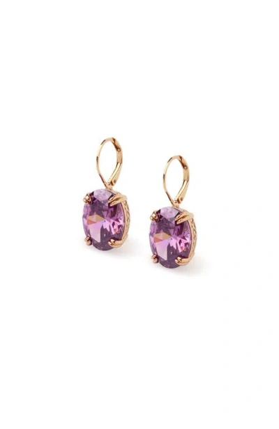 Rc Retro Chic Grape Glow Earrings In Gold