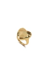 Rc Retro Chic Heart Of Eden Ring In Gold