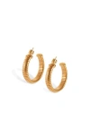 Rc Retro Chic Large Minimalist Hoop Earrings In Gold