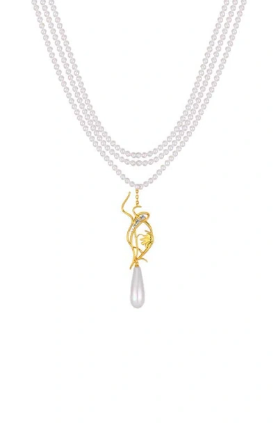 Rc Retro Chic Lily Of The Valley Necklace In White