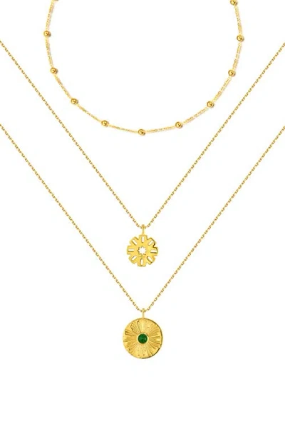 Rc Retro Chic Madonna Necklaces Set In Gold