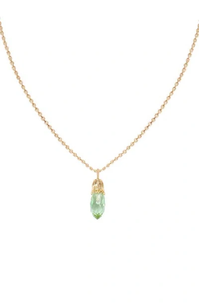 Rc Retro Chic Nut Fairy Pendant Necklace In Green