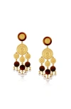 Rc Retro Chic Retro Coin Tassel Earrings In Gold
