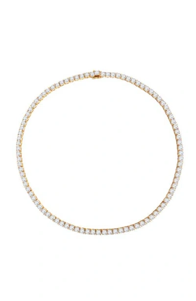Rc Retro Chic Roman Dusk Tennis Necklace In Gold