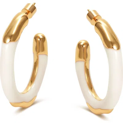 Rc Retro Chic Time Ripples Earrings In Gold