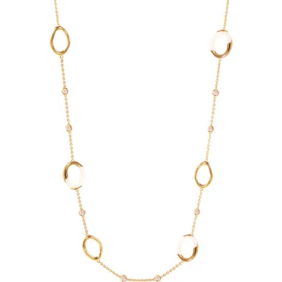 Rc Retro Chic Time Ripples Necklace In Gold
