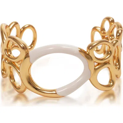 Rc Retro Chic Time Ripples Round Bangle In Gold