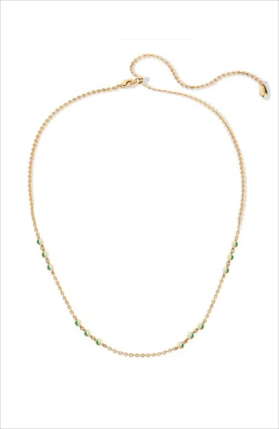 Rc Retro Chic Verdant Whisper Necklace In Gold
