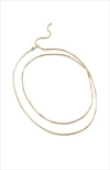Rc Retro Chic Whispers Chain Necklace In Gold